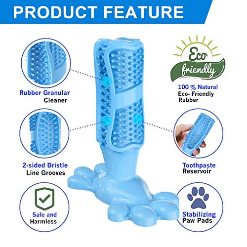 ALP Direct Dog Toys Toothbrush and Dog Treat Dispenser Chew Ball Gift Set For Dog & Puppy Mental Stimulation Tooth Cleaning Product Stick 100% Natural Rubber 2 Items - Image 7
