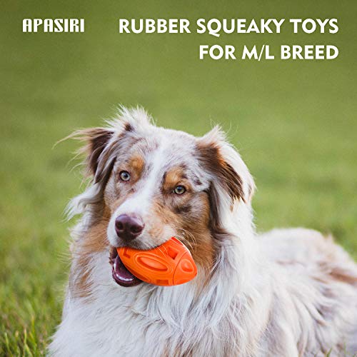Apasiri Dog Toy Dog Chew Toy Durable Tough Ball Squeaky Dog Toys Almost Indestructible for Large Dogs Training Rubber Teething Toys Dog Great Gift for Dogs - Image 3