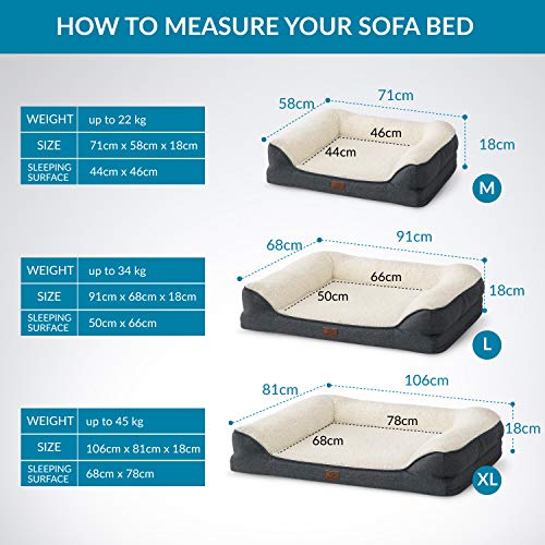 Bedsure Orthopedic Pet Sofa Beds for Small, Medium, Large Dogs & Cats - Image 6