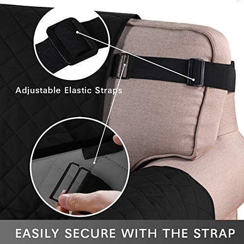BellaHills Water Repellent Sofa Covers Sofa Slipcovers Furniture Protectors for Pets Reversible Couch Covers Non-Slip Furniture Slipcovers with Strap - Image 4