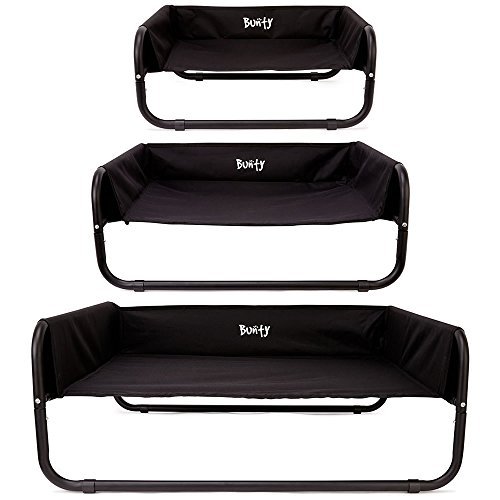 Bunty Sided Elevated Dog Bed, Portable Waterproof Cooling Indoor Outdoor Raised Camping Pet Puppy Basket, Strong Fabric Chew Proof Hammock Lifted Chair Metal Frame - Image 6