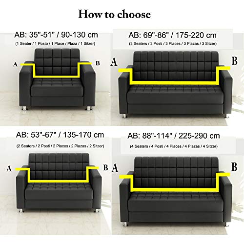 ENZER Sofa Slipcover Stretch Fabric Flower Bird Pattern Elastic Chair Loveseat Couch Settee Sofa Covers 1-Piece Pet Dog Protector - Image 7