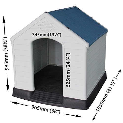 XL Plastic Dog Kennel, Weatherproof for Outdoor Use 21939 - Image 3