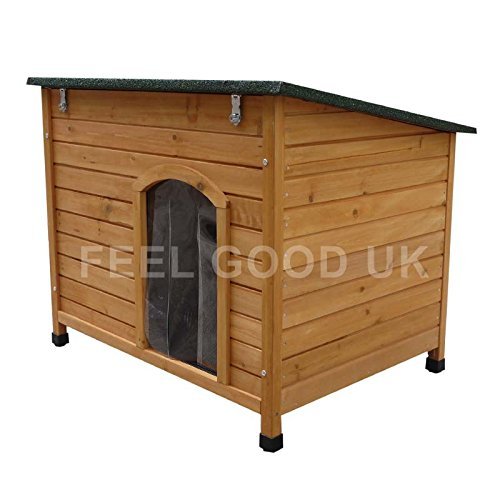 FeelGoodUK Wooden Dog Kennel, 101 x 74 x 80 cm - Large - Image 5