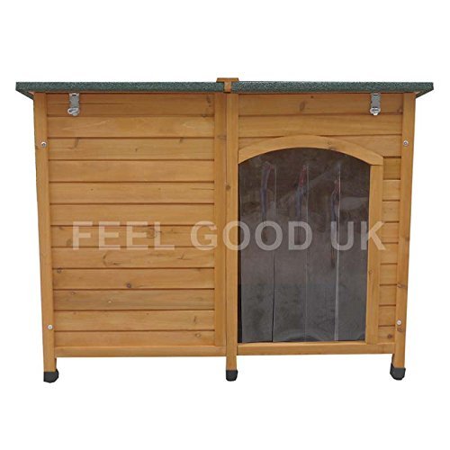 FeelGoodUK Wooden Dog Kennel, 120 x 85 x 91 cm - Extra Large - Image 3
