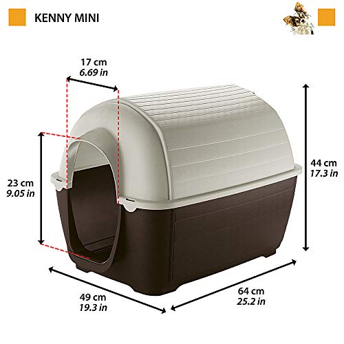 Ferplast Outdoor dog kennel KENNY 07 Dog house made of impact - Image 3