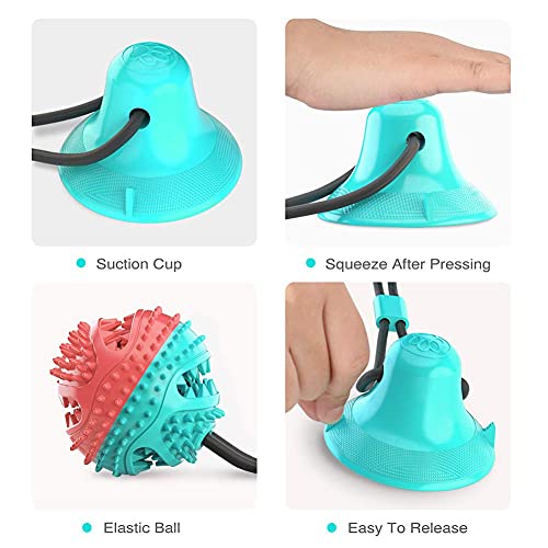 HAOPINSH Dog Chew Toys Ball Almost Indestructible Rubber Interactive Treat Toys Durable Training Toy Tough Puppy Toys Strong Teething Toothbrush Dog Great Gift - Image 7