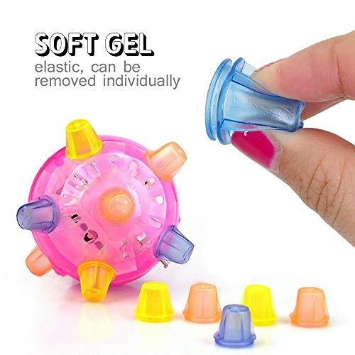 HZL Jumping Playing Light-Up for Games Teeth Cleaning Flashing Chew Toys, Bouncing Ball Dog Toy, LED Play Jumping Joggle Crazy Chew Toys - Image 4