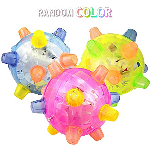 HZL Jumping Playing Light-Up for Games Teeth Cleaning Flashing Chew Toys, Bouncing Ball Dog Toy, LED Play Jumping Joggle Crazy Chew Toys - Image 7