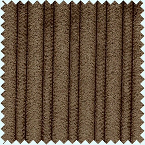 Zippy Small Sofa Dog Bed - Brown Faux Leather + Mocha Chunky Cord - Wipe & Wash Clean - Image 4