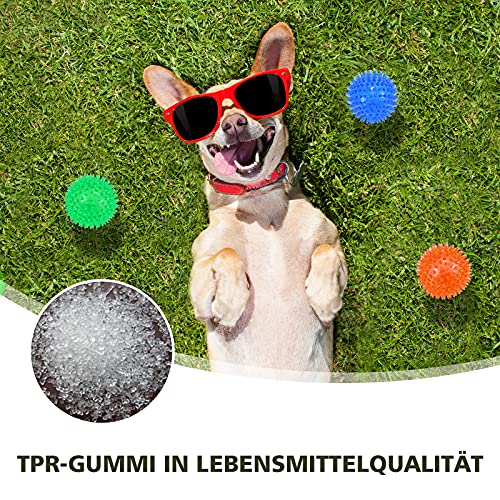 petizer 3-PACK Squeaky Dog Ball Toys ,Dogs Chew Spiky Ball , Floatable Dog Pool toy,Toss Fetch Toys for Puppy Rubber TPR, Dog Chew Toys for Boredom, Teeth Cleaning for Small and Medium Dogs - Image 3