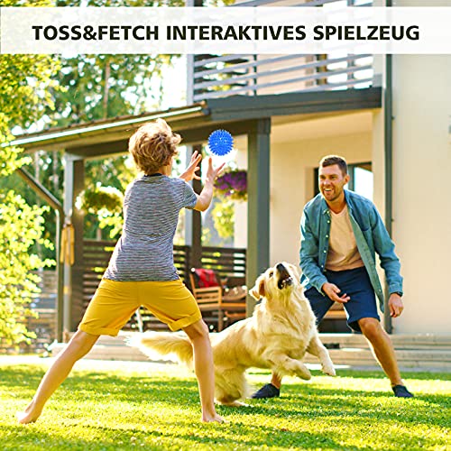 petizer 3-PACK Squeaky Dog Ball Toys ,Dogs Chew Spiky Ball , Floatable Dog Pool toy,Toss Fetch Toys for Puppy Rubber TPR, Dog Chew Toys for Boredom, Teeth Cleaning for Small and Medium Dogs - Image 4