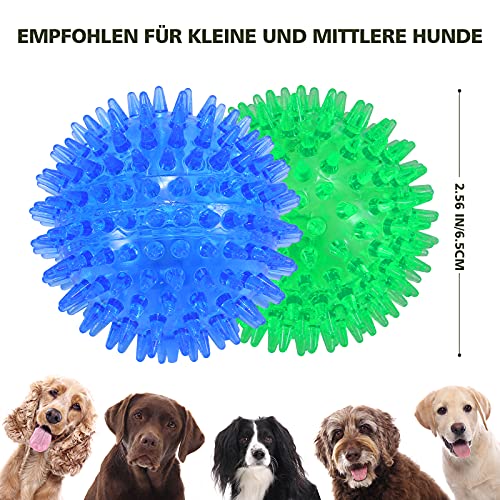 petizer 3-PACK Squeaky Dog Ball Toys ,Dogs Chew Spiky Ball , Floatable Dog Pool toy,Toss Fetch Toys for Puppy Rubber TPR, Dog Chew Toys for Boredom, Teeth Cleaning for Small and Medium Dogs - Image 8