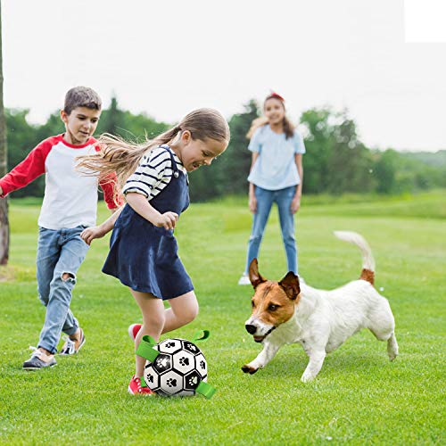 Bojafa Christmas Dog Toy Ball, Interactive Dog Games Football with Grab Tabs, Dog Tug Toy for Small Medium Large Dogs Outdoor Playing - Image 7
