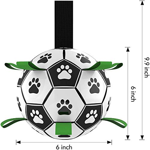 Dog Ball with Grab Tabs, Interactive Dog Football Toys for Tug of War, Dog Tug Toy, Dog Water Toy, Durable Wobble Dog Balls for Small & Medium Dogs - Image 7