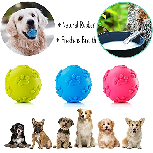 winbarry Dog Toy Ball,Dog Squeaky Ball,Dog Chew Toys Balls,Dog Balls Rubber, for Medium and Small Dogs - 3 of pack - Image 6