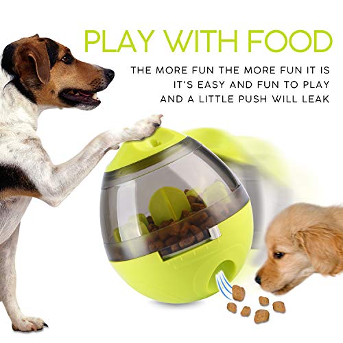 Eileen&Elisa Toy Balls for Dogs, Pet Treat Dispensing Dog Toy - Dog Treat Ball with Food Dispenser and Interactive Toys Ball, Slow Eating IQ Treat Ball for Small Medium Dogs and Cats (Green) - Image 8