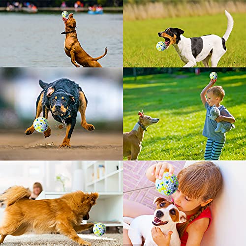 Indestructible Dog Ball, Rubber Dog Ball Interactive Toy, Bite Resistant Teeth Training Toys, Latex Floating Toy Fetch Throw Toy Ball for Small Medium Large Dog - Image 9