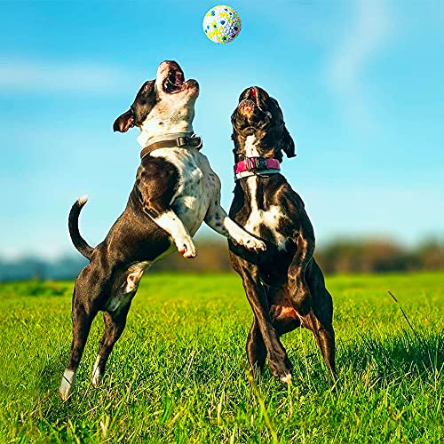 Indestructible Dog Ball, Rubber Dog Ball Interactive Toy, Bite Resistant Teeth Training Toys, Latex Floating Toy Fetch Throw Toy Ball for Small Medium Large Dog - Image 10
