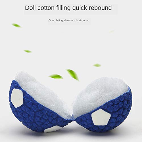 LYINBO Rubber Ball for Dog, Pet Squeaky Toys, Dog Rugby Ball, Squeaky Latex Rubber Dog Toy Balls Bite Resistant Teeth Training Toys for Dogs - Image 6