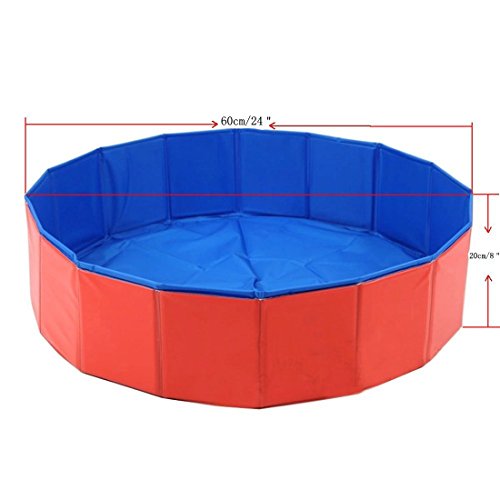 Lalawow Foldable Dog Paddling Pool Pet Puppy Swimming Bathing Tub - Image 3
