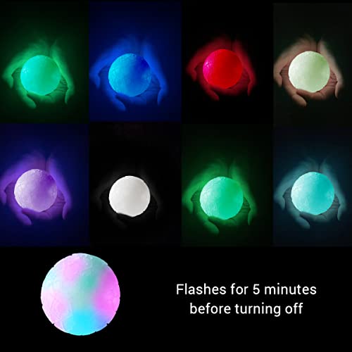 Lightening LED Dog Ball Flashing Glow in the Dark Dog Ball Light Up Dog Ball Tough Strong Dog Balls for Games Including Catch and Fetch Dog Toy Flashing Neon Light Water Proof Dog Safe Ball - Image 3