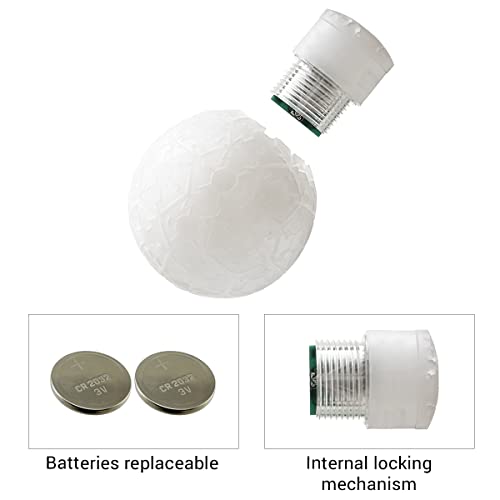 Lightening LED Dog Ball Flashing Glow in the Dark Dog Ball Light Up Dog Ball Tough Strong Dog Balls for Games Including Catch and Fetch Dog Toy Flashing Neon Light Water Proof Dog Safe Ball - Image 4