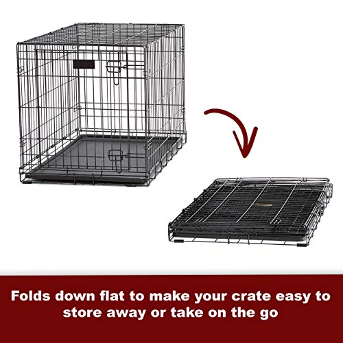 MidWest Homes for Pets Dog Crate | iCrate Single Door & Double Door Folding Metal Dog Crates | Fully Equipped - Image 6