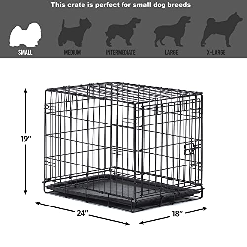 New World Pet Products Folding Metal Dog Crate; Single Door & Double Door Dog Crates - Image 4