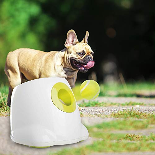 pet prime Automatic Dog Ball Launcher Large Dog Interactive Fetch Toy DogTennis Ball Throwing Machine Tennis Ball Thrower 3PCS 2.5" Tennis Balls Included - Image 3