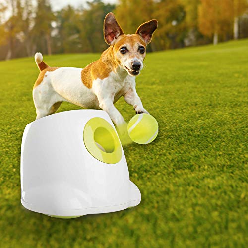 pet prime Automatic Dog Ball Launcher Large Dog Interactive Fetch Toy DogTennis Ball Throwing Machine Tennis Ball Thrower 3PCS 2.5" Tennis Balls Included - Image 7