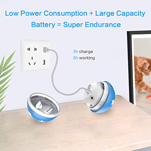 PetDroid Interactive Dog/Cats Ball Toys,Durable Motion Activated Automatic Rolling Ball Toys for Puppy/Small/Medium Dogs,USB Rechargeable - Image 5