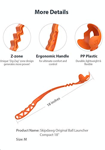 SKIPDAWG Dog Ball Launcher, Dog Ball Launcher Thrower, Dog Ball Hands Free Pick Up and Throw Play, Tennis Ball and Launcher Toy - Image 6