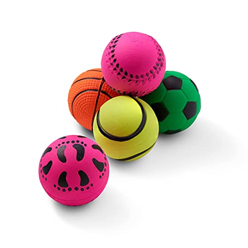 THE TWIDDLERS - 15 Soft Rubber Toy Balls, 6cm Vibrant Colours for Interactive Kids Play and Small Dogs, Throw Fetch Ball Game, Perfect Stocking Fillers - Image 7