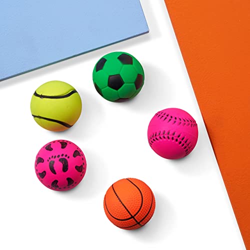 THE TWIDDLERS - 15 Soft Rubber Toy Balls, 6cm Vibrant Colours for Interactive Kids Play and Small Dogs, Throw Fetch Ball Game, Perfect Stocking Fillers - Image 8