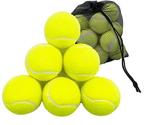 Tennis Balls - (Pack of 12 with Mesh Carrying Bag) - Tennis Balls For Dogs - Sports Tennis - Dog Balls, Tooth Friendly - Strong Tennis Balls For your beloved Dogs - Image 4