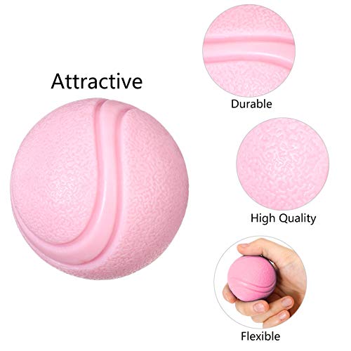 metagio Dog Training Bounce Rubber Ball Durable Rubber Dog Toy High Bounce Solid Ball Puppies Solid Rubber Boomer Ball Play Tennis Ball for Dogs - Image 4