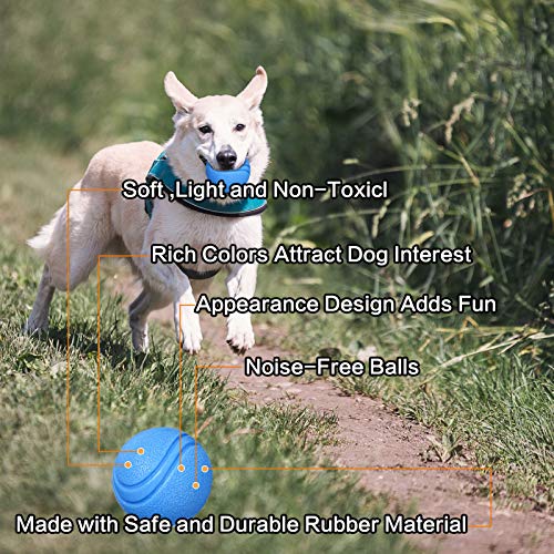 metagio Dog Training Bounce Rubber Ball Durable Rubber Dog Toy High Bounce Solid Ball Puppies Solid Rubber Boomer Ball Play Tennis Ball for Dogs - Image 5