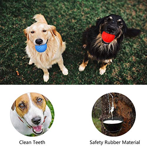 metagio Dog Training Bounce Rubber Ball Durable Rubber Dog Toy High Bounce Solid Ball Puppies Solid Rubber Boomer Ball Play Tennis Ball for Dogs - Image 6