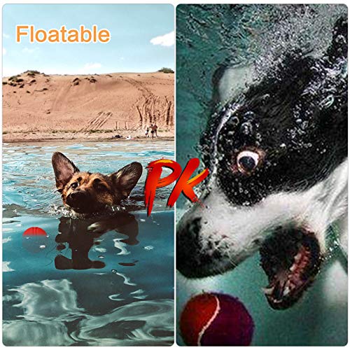 metagio Dog Training Bounce Rubber Ball Durable Rubber Dog Toy High Bounce Solid Ball Puppies Solid Rubber Boomer Ball Play Tennis Ball for Dogs - Image 7