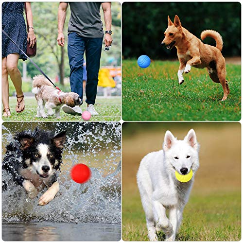 metagio Dog Training Bounce Rubber Ball Durable Rubber Dog Toy High Bounce Solid Ball Puppies Solid Rubber Boomer Ball Play Tennis Ball for Dogs - Image 8