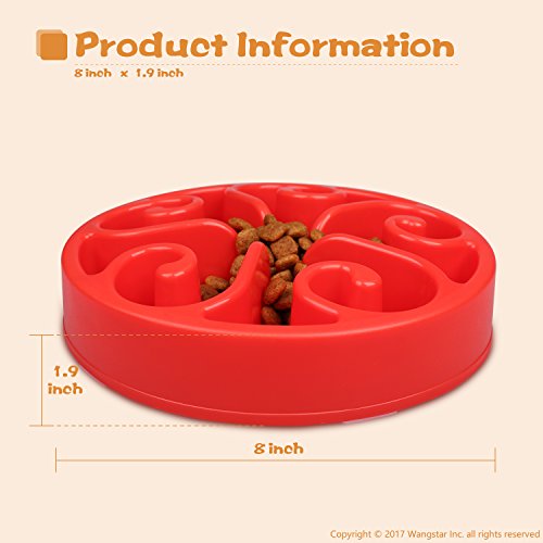 wangstar Pet Dog Slow Feed Dog Bowl, Fun Interactive Feeder Slow Feed And Drink Water Bowl For Dogs - Image 4