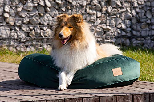 MOOI Crown dog bed made of cuddly velvet fabric, filling made from skin-friendly 100% polyester wadding and balls, machine washable at 30 °C, available in 3 sizes - Image 4