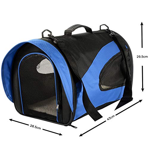 Mool Lightweight Fabric Pet Carrier Crate with Fleece Mat and Food Bag - Image 7