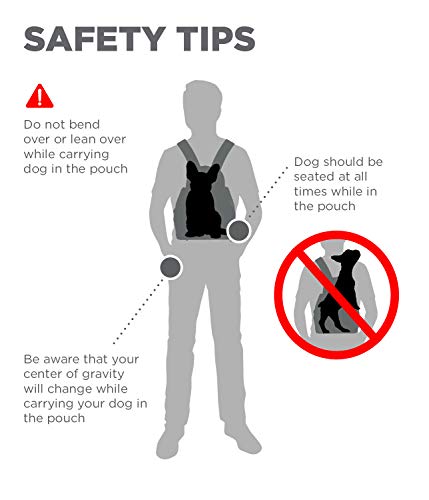 Outward Hound PoochPouch Dog Front Carrier, Medium, Blue - Image 7