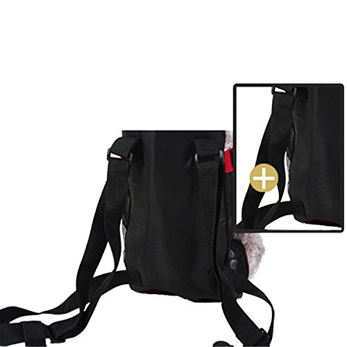 Portable Pet Travel Carrier Dog Backpack Chest Pet Bags Dog Pack Bag Double-shoulder Prothorax Bags Red - Image 4