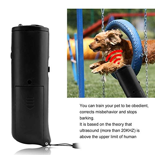 3 in 1 Handheld Ultrasonic Anti Bark Dog Train Repeller Trainer Device CD-100 - Black - Image 4