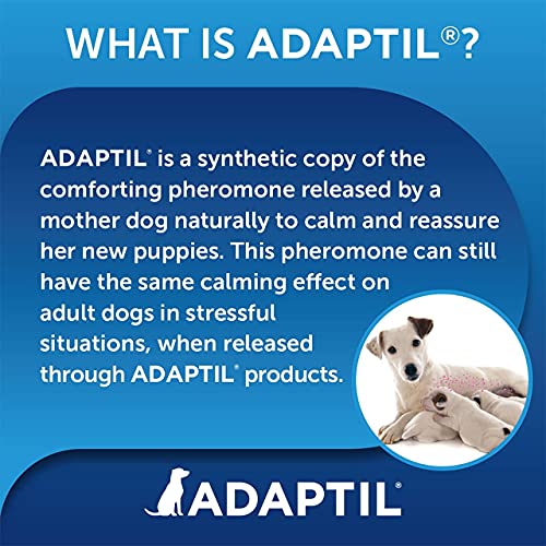ADAPTIL Calm Home Diffuser with 30 Day Refill - Comfort, Calming and Anxious Dog, Anti-Stress, White, 48 ml (Pack of 1) - Image 4