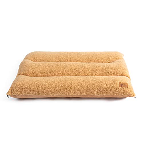 AcornPets® B-103 Extra Large XXL Brown Dog Cat Bed Pet Pillow Mattress Fleece 120 x 80 CM For Large Dogs, Using Berber Fleece and Suede Nap, Detachable and Washable - Image 4