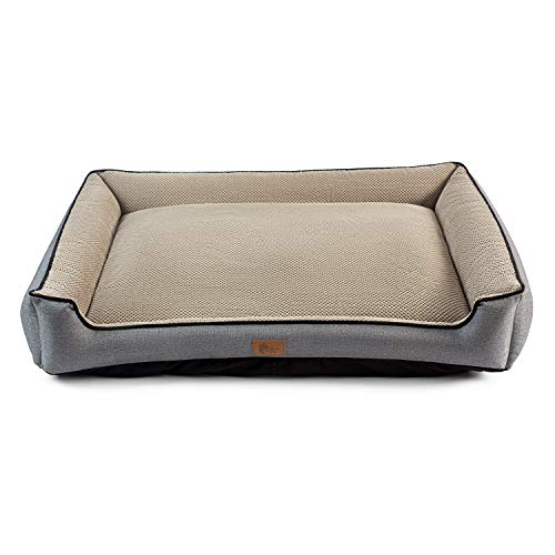 AcornPets B-1503 Deluxe Grey Color Extra Large Dog Bed Cat Pet Pillow Fleece 120 x 90 CM For XL Large Dogs, Using Premium Polyester Fiber and High Count Cotton Fabric, Detachable and Washable - Image 4